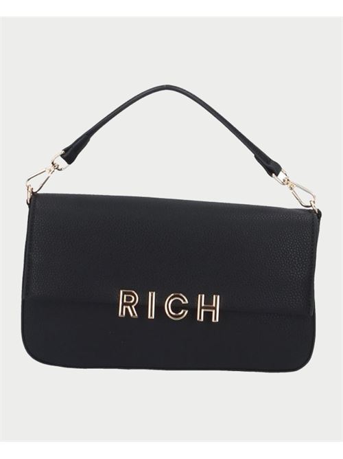 Sac port? ?paule John Richmond avec logo JOHN RICHMOND | RWA24083BOBLACK/GOLD